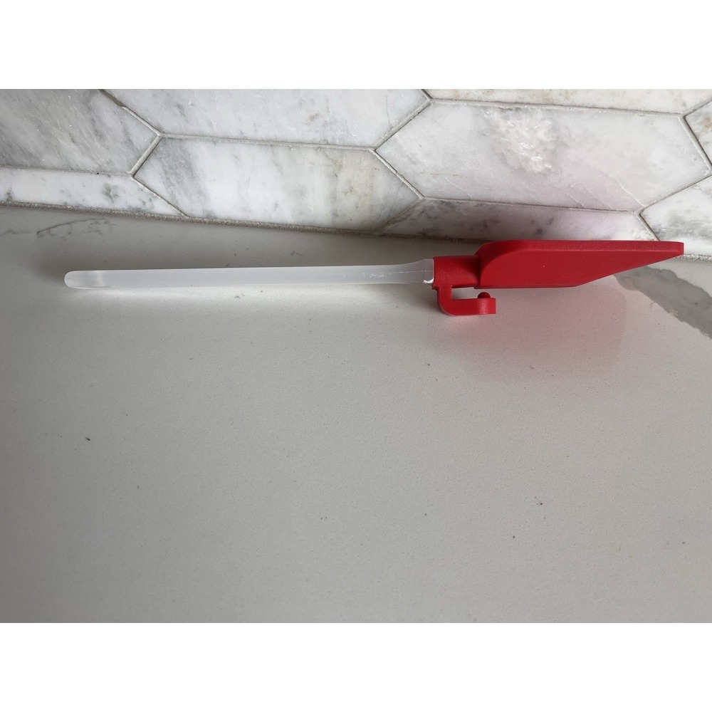 Red Baking Silicone Versatile Spoon Spatula with Frosted Acrylic Handle
